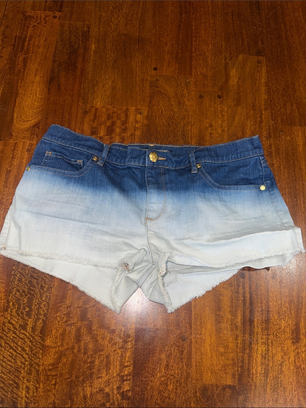 Y2K Rare Juicy Couture Womens Ombre Denim Short Shorts